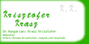 krisztofer krasz business card